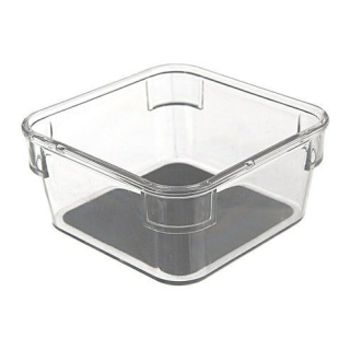 Organizér 9,4x9,4x4,8cm GREY, transp.plast