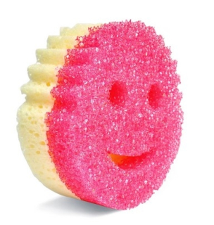 Houba SCRUB MOMMY růžová (v teplé vodě měkne)