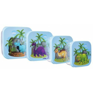 Box-sada 4ks-CHILD, DINOSAURUS, svačina (2, 0,6, 0,45, 0,3l), plast