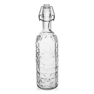 Láhev 0,75l ELA, patent.uzávěr CLIP, sklo