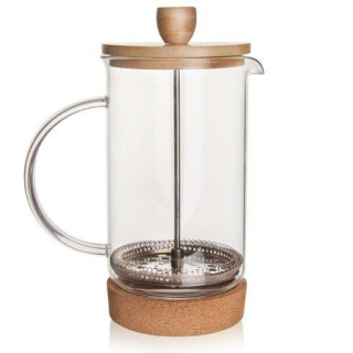 Konvice 1,00l CORK, COFFEE MAKER, sklo/NR/bambus