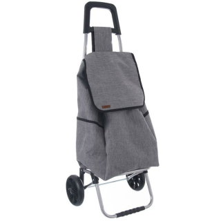 Taška s kol. 40l STYL, šedá, taška 30x22x53cm, nákupní