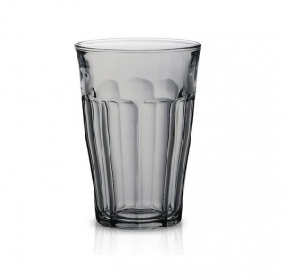 Sklen. 360ml, 6ks-Kouř, PICARDIE, d8,8x12,4cm, DURALEX