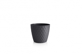 Obal d19cm RUBY šedý matný, plast