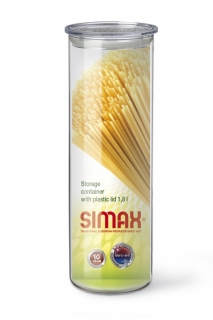 Dóza 1,80l, d96x290mm, sklo, zásobnice na špagety SIMAX
