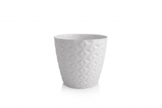 Obal d30cm CRYSTAL bílý matný, plast
