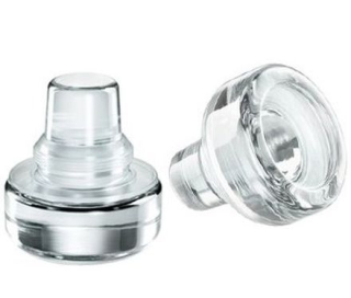 Zátka 0,5l láhve VINOLOK d17,5mm čiré sklo/silikon