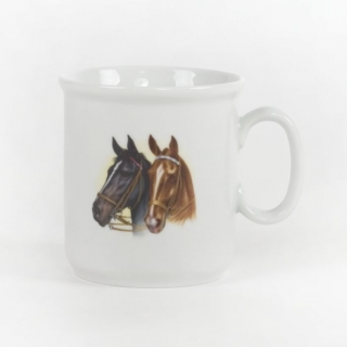 Hrnek 220ml GASTON-HLAVA KONĚ, český porcelán