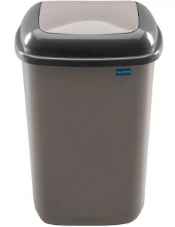 Koš odp.28l QUATRO mocca,rovný výklop