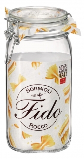 Dóza 1,50l FIDO-Bormioli, 10,5x10,5x22cm, patentní sklo