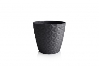 Obal d30cm CRYSTAL šedý matný, plast