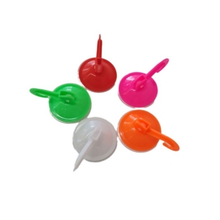 Háček d7cm, MIX barev, s přísavkou, páčka, plast