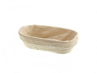 Ošatka ovál 32x17x9cm PEDIG+látka přírodní