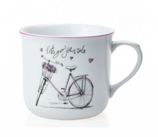 Hrnek 650ml VAŘÁK-DÁMSKÉ KOLO, český porcelán