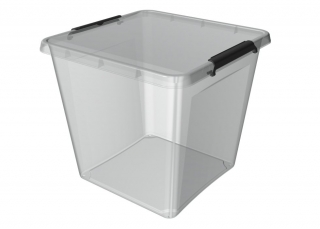 Box 36,0l 39x39x35cm,transp.plast