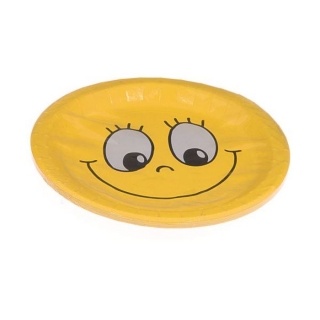 Talíř d23cm-10ks-SMAJLÍK-papírový