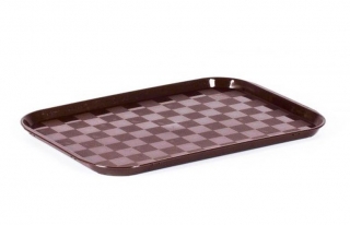 Podnos 496x350mm hnědý jíd. 0+90C