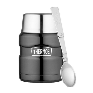 Termoska jídlovka 0,47l NR, met.šedá, hrnek,lžíce,THERMOS