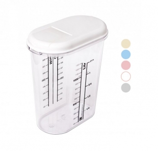 Dóza 1,50l OVÁL na syp.potr, mix barev, plast