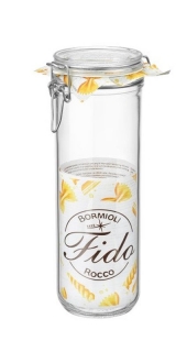 Dóza 1,46l FIDO-Bormioli, SPAGHETTI, d 9,8x28cm, patent.sklo