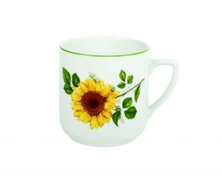 Hrnek 400ml PĚTKA-SLUNEČNICE, čes.porcelán
