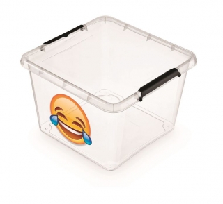 Box 32,0l IML-SMAJLÍK-smích, 39x39x26cm, děts., plast