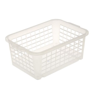 Košík transparent, 25x17x10cm,plast