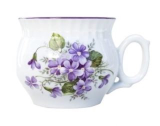 Hrnek 290ml DARUME-FIALKY 8354 V1+V3, čes.porcelán