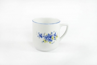 Hrnek 400ml PĚTKA-Pomněnky modré, čes.porcelán