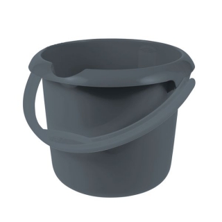 Vědro 5l s výlevkou ECO šedá, d24x20cm, plast