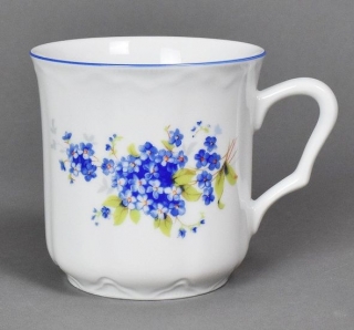 Hrnek 270ml KAREL-POMNĚNKY modré, čes.porcelán