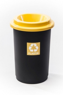 Koš odp.50l ECO BIN žlutý,tříd.odp.,plast