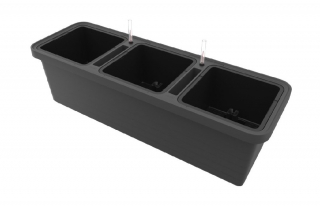 Truhlík TRIO antracit 117x39x35cm BERBERIS samoz.
