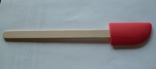 Stěrka kuch. 26cm, 7,5x4cm silik./dřevo