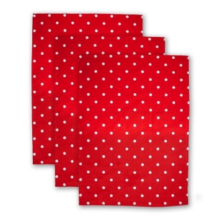 Utěrka 3ks 70x50cm-PUNTÍKY-kuch., 100%bavlna