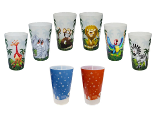 Kelímek 500ml VM, MIX DEKORŮ, plast