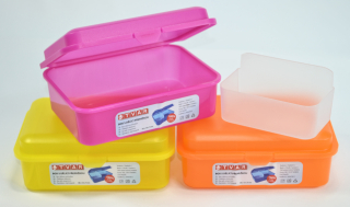 Box  1,50l, svačina, dělený, 18x13x7cm, plast