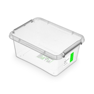 Antibakteriální box 12,5 l 39x29x16,5cm, transp.plast