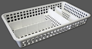 Příborník 38x21x5,6cm, úzký, 5přihr.,plast