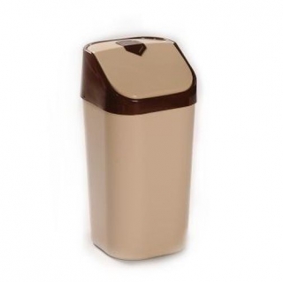 Koš odpadkový 25l šipka-béžová-26x26x53 výklop  *PO 1.7.