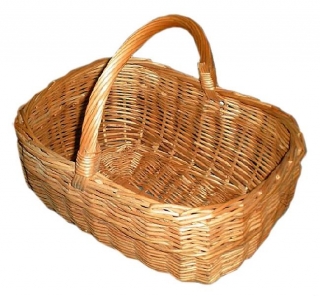 Košík hřib.35x25x16cm hran,proutěný