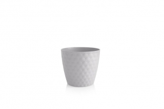 Obal d19cm RUBY bílý matný, plast