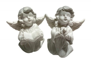 ANDĚL s knihou, 8x5x4cm, polyresin
