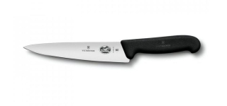 Nůž 19cm ostří, kuch., FIBROX, protiskl. VICTORINOX, černý