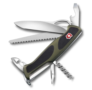 Nůž 12-funkcí RANGERGRIP 79, zelený/černý, LIMIT.ed.130mm, VICTORINOX