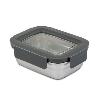 Dóza 0,40l MISTY 14,5x11x 5cm, patent., NR/ víko okénko, plast