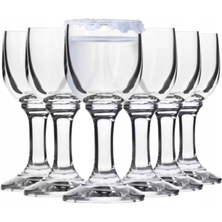 Sklen. 100ml, 6ks, PURE, panák na stopce