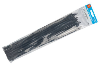 Pásky vázací 400x4. 8mm 50ks černá