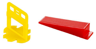 Nivelační sada - spony 1. 5mm 400ks, klíny 200ks box